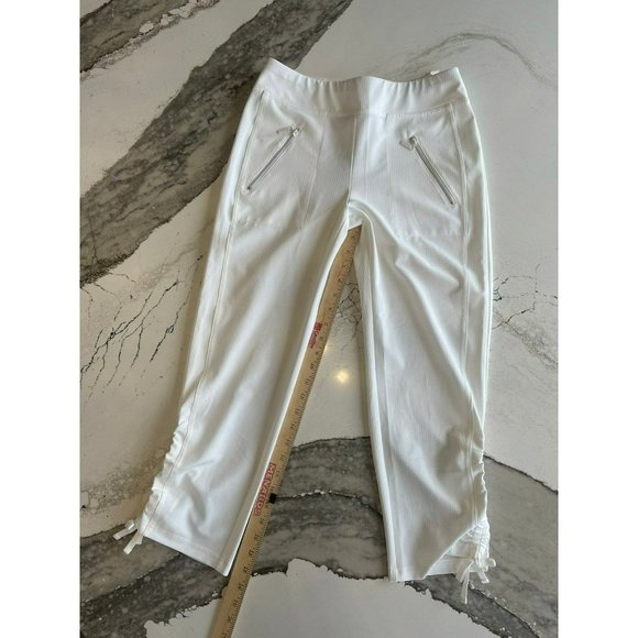 Chico's Zenergy White Cropped Pants sz 0. NEW - Picture 2 of 7